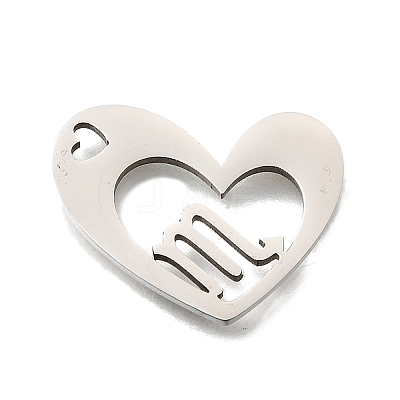 201 Stainless Steel Pendants STAS-A116-01P-08-1