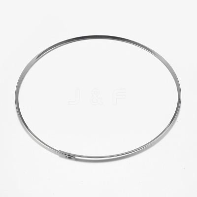 Tarnish Resistant 304 Stainless Steel Choker Necklaces NJEW-I101-001P-1
