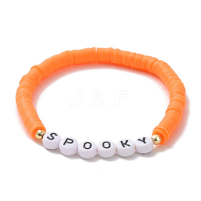 3Pcs 3 Styles Polymer Clay Heishi Surfer Stretch Bracelets Set BJEW-TA00264-1