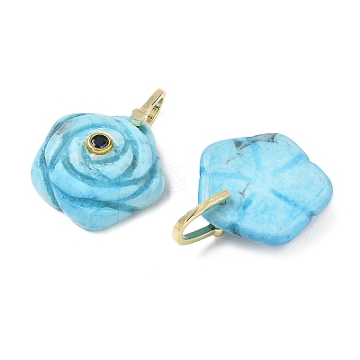 Dyed atural Howlite Carved Pendants GG-CBAF4FB-01G-04-1