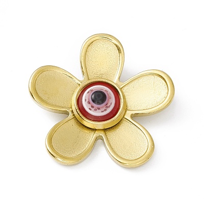 PVD Vacuum Plating 304 Stainless Steel Resin Pendants STAS-A062-08G-1