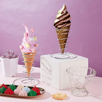 304 Stainless Steel Food Cone Diplay Stand DJEW-WH0018-21-1