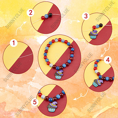 Halloween Bracelets Making Kit DIY-SC0021-91-1
