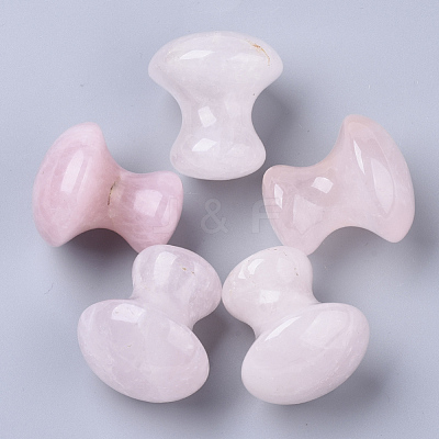 Mushroom Shape Natural Rose Quartz Massager G-S364-001-1