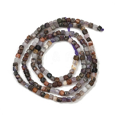 Natural Purple Fluorite Beads Strands G-RM2025-D51-2x2mm-1