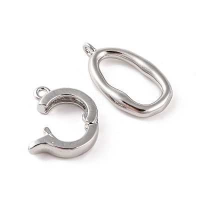Brass Fold Over Clasps KK-U016-11P-1