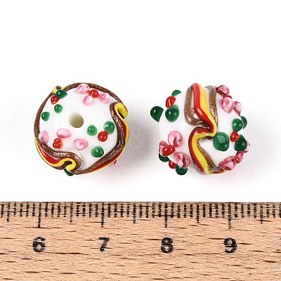Handmade Lampwork Bumpy Beads LAMP-T022-05G-1