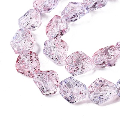 Electroplate Glass Beads Strands EGLA-N012-09H-1