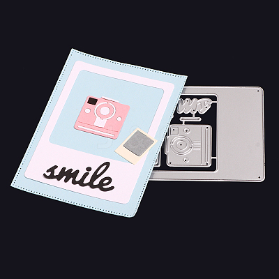 Camera with Photo Frame Carbon Steel Cutting Dies Stencils DIY-F036-51-1