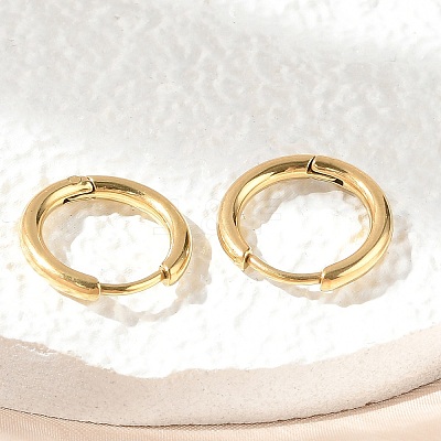 Ion Plating(IP) 304 Stainless Steel Hoop Earrings EJEW-P177-G-07-1