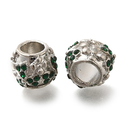 Rack Plating Alloy European Beads FIND-H005-22P-02-1