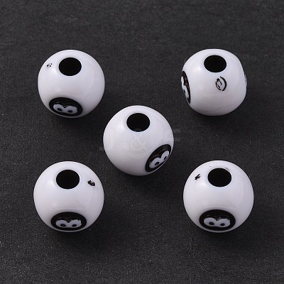Opaque Acrylic Beads OACR-P007-69-1