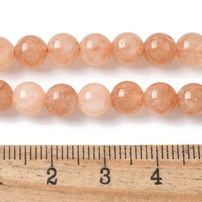 Natural White Jade Beads Strands G-F364-11-6mm-2-1