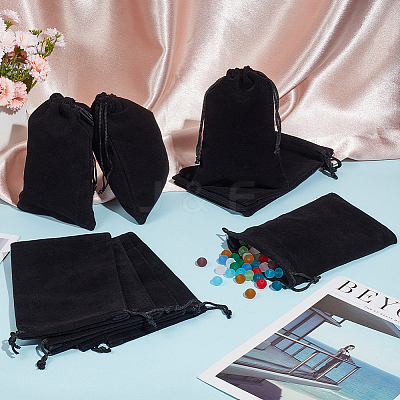 20Pcs Rectangle Velvet Drawstring Pouches TP-BBC0001-03A-02-1