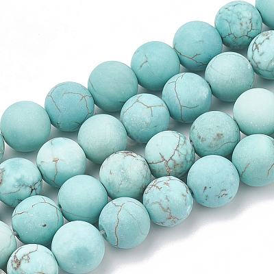 Natural Howlite Beads Strands X-G-T106-185-1-1
