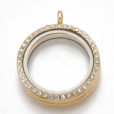 Alloy Magnetic Locket Pendants PALLOY-T052-23G-1