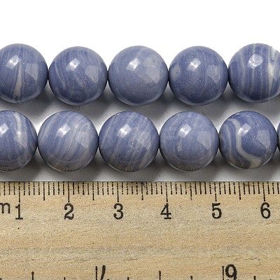 Synthetic Blue Lace Agate Beads Strands G-B071-F02-04-1