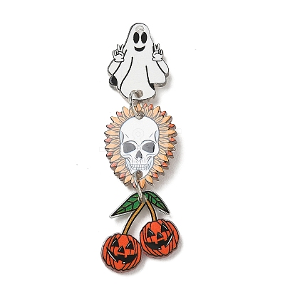 Halloween Printed Acrylic Big Pendants AC-CBACFA6-01E-P-1