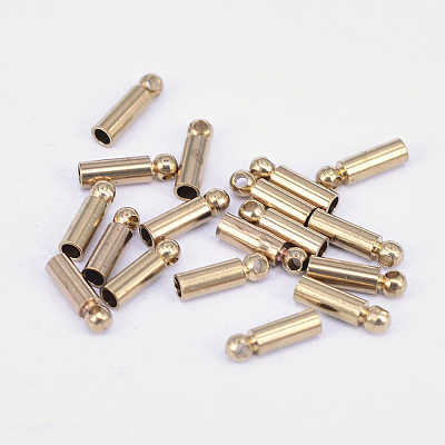 Brass Cord Ends KK-F713-31C-1