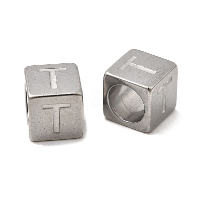 304 Stainless Steel European Beads STAS-D382-02T-P-1
