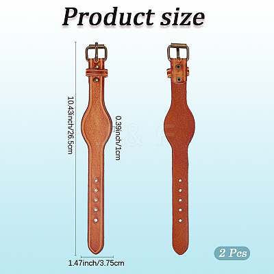 Retro Cattlehide Leather Cord Bracelets BJEW-WH20009-11-1