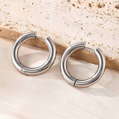 201 Stainless Steel Hoop Earrings EJEW-P304-13A-P-1