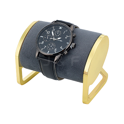 Imitation Leather & Metal Bracelet Watch Display Stands ODIS-PH0009-27A-1