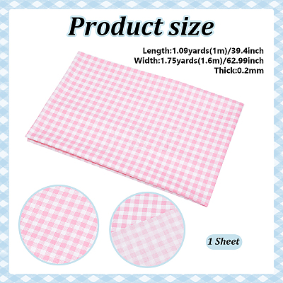 Tartan Cotton Fabric DIY-WH0816-563C-1