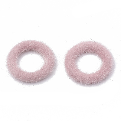 Faux Mink Fur Covered Linking Rings X-WOVE-N009-07I-1