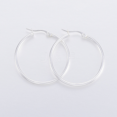 304 Stainless Steel Hoop Earrings LS-EJEW-H327-01E-1