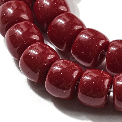 Opaque Glass Beads Strands X-GLAA-NH0002-B07-1