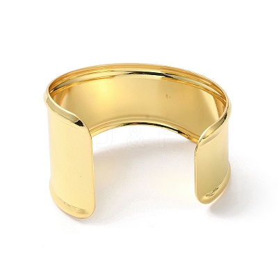 Rack Plating Brass Cuff Bangles BJEW-A137-02G-1