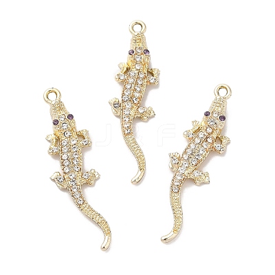 Rack Plating Alloy Rhinestone Pendants RB-L036-VF864-2-1