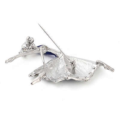 Zinc Alloy Crystal Rhinestone Brooches JEWB-I031-08A-1