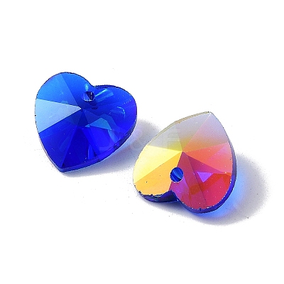 Electroplate Glass Charms GGLA-Z002-02P-1