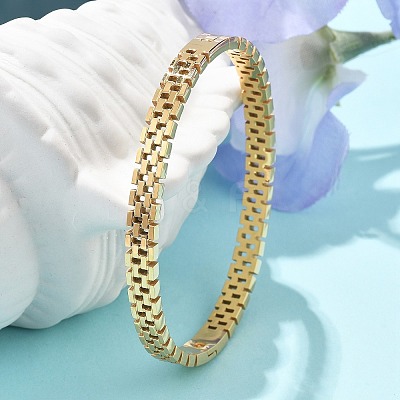 304 Stainless Steel Watch Band Bangles for Women BJEW-Z092-03G-1