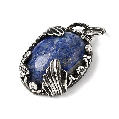 Dyed Natural Lapis Lazuli Pendants G-Z101-02AS-09-1