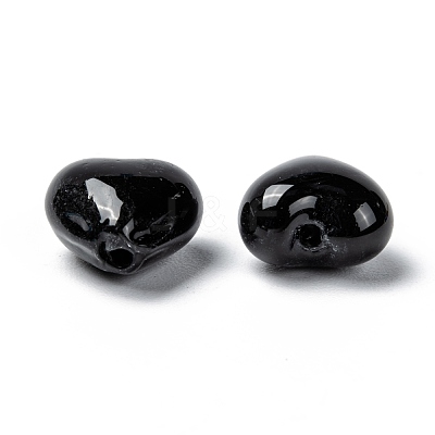 Handmade Silver Foil Glass Beads X-SLH12MMY-1-1
