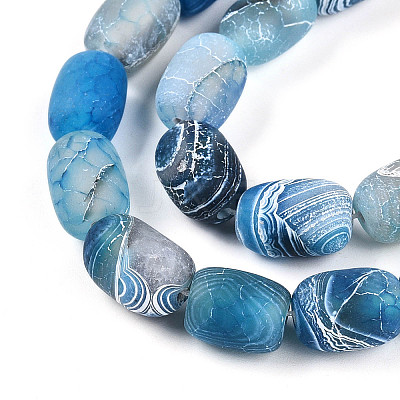 Natural Weathered Agate Beads Strands G-N344-42D-1