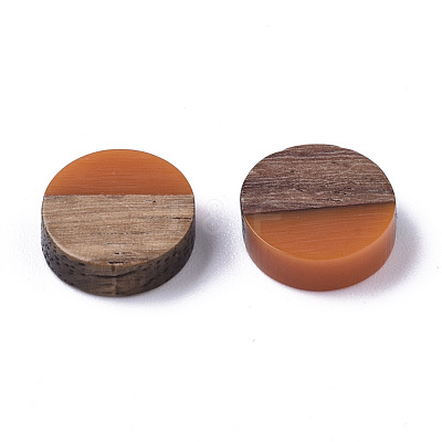 Resin & Wood Cabochons RESI-S358-70-H47-1