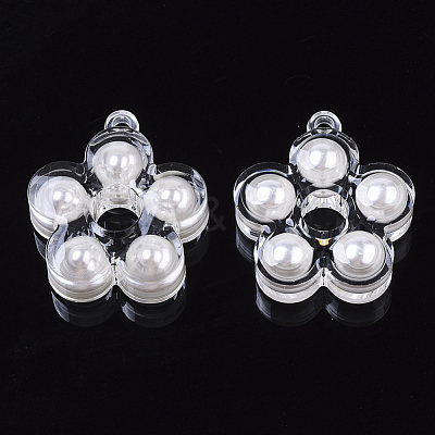 Transparent Acrylic Pendants X-TACR-R146-012-1