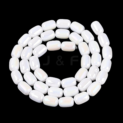 Electroplate Opaque Glass Beads Strands EGLA-Q132-03B-C01-1