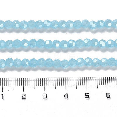 Electroplate Glass Beads Strands EGLA-A035-J4mm-A04-1