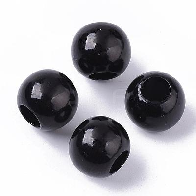 ABS Plastic Imitation Pearl European Beads MACR-R530-12mm-A40-1