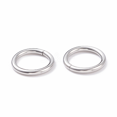 Non-Tarnish 304 Stainless Steel Closed Jump Rings STAS-F174-16P-1