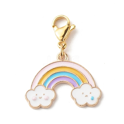 Alloy Enamel Pendant Decorates HJEW-JM00588-1