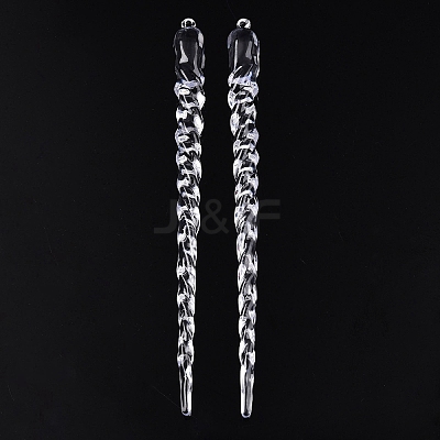 Transparent Acrylic Pendants TACR-T028-21A-1