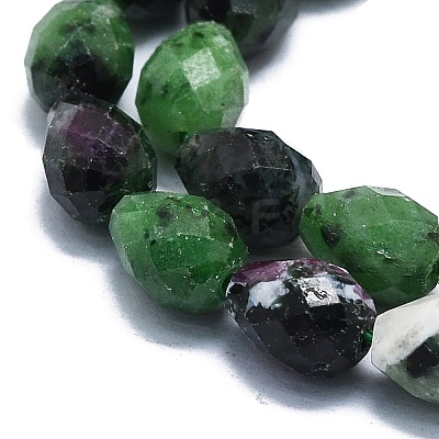 Natural Ruby in Zoisite Beads Strands G-K245-S01-01-1