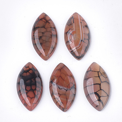 Natural Crackle Agate Cabochons G-T125-07C-1