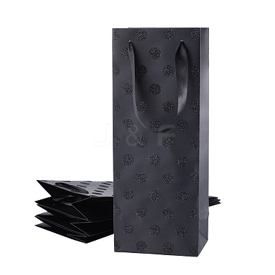 Paper Wave Point Glitter Powder Carry Storage Tote Bags ABAG-TAC0035-15A-1